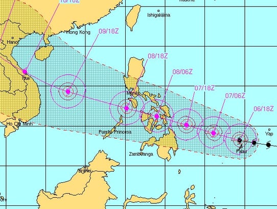 what is the name of the latest typhoon in the philippines