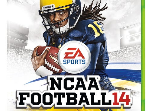 Former Michigan QB Denard Robinson graces the cover of the latest -- and perhaps last -- version of EA Sports' college football video game.