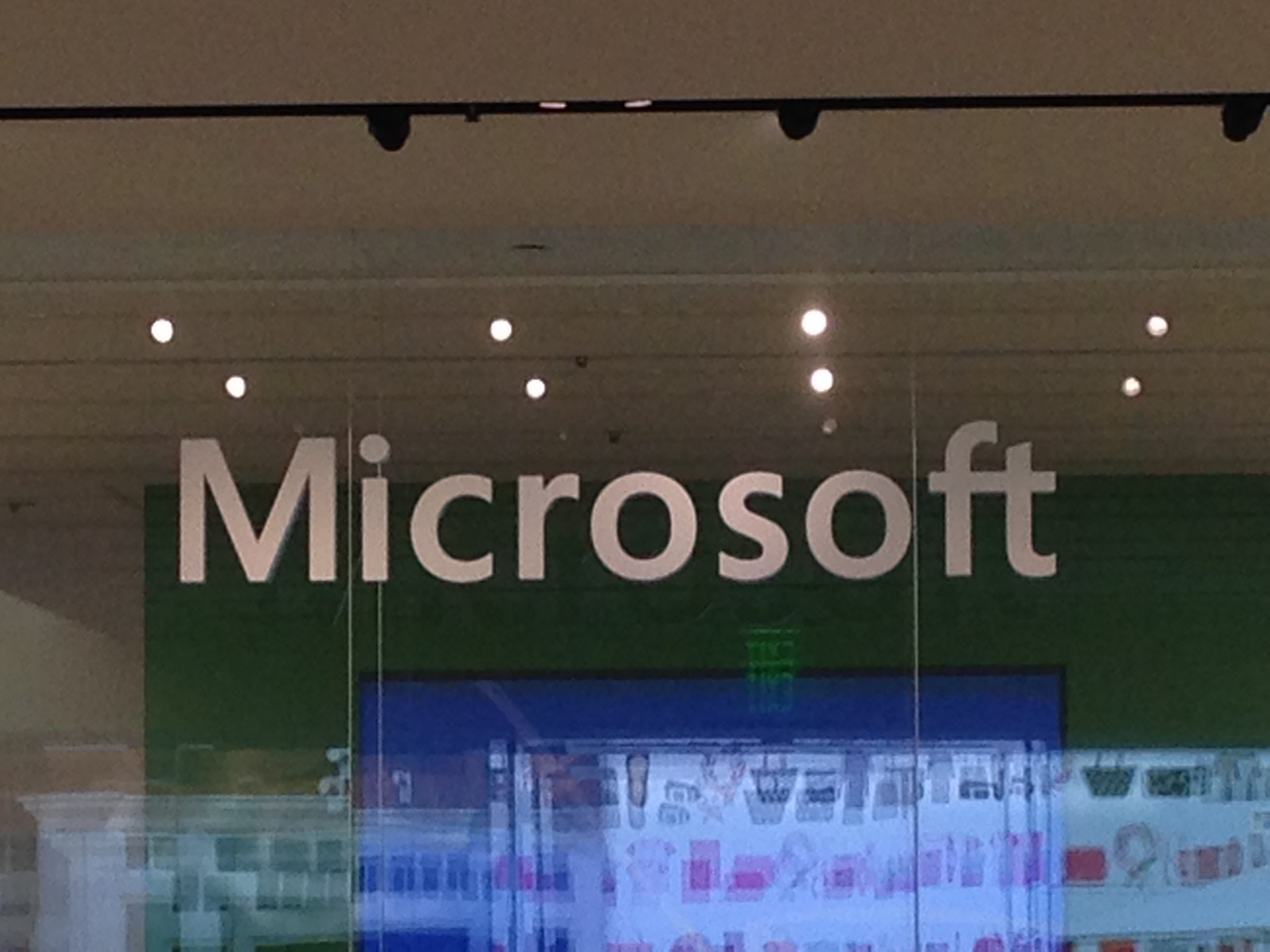 The Microsoft store in Palo Alto, Calif.