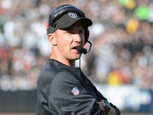 Coach Dennis Allen has led the Oakland Raiders to a 4-11 record this season.