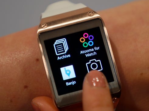 Samsung Galaxy Gear smartwatch in Berlin, Germany.