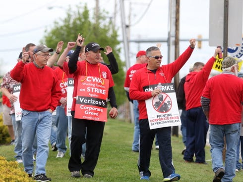 A protest in Dickson City, Pa., on May 5, 2016.