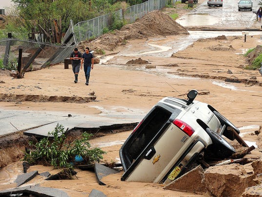 Heavy Rain, Floods Swamp New Mexico