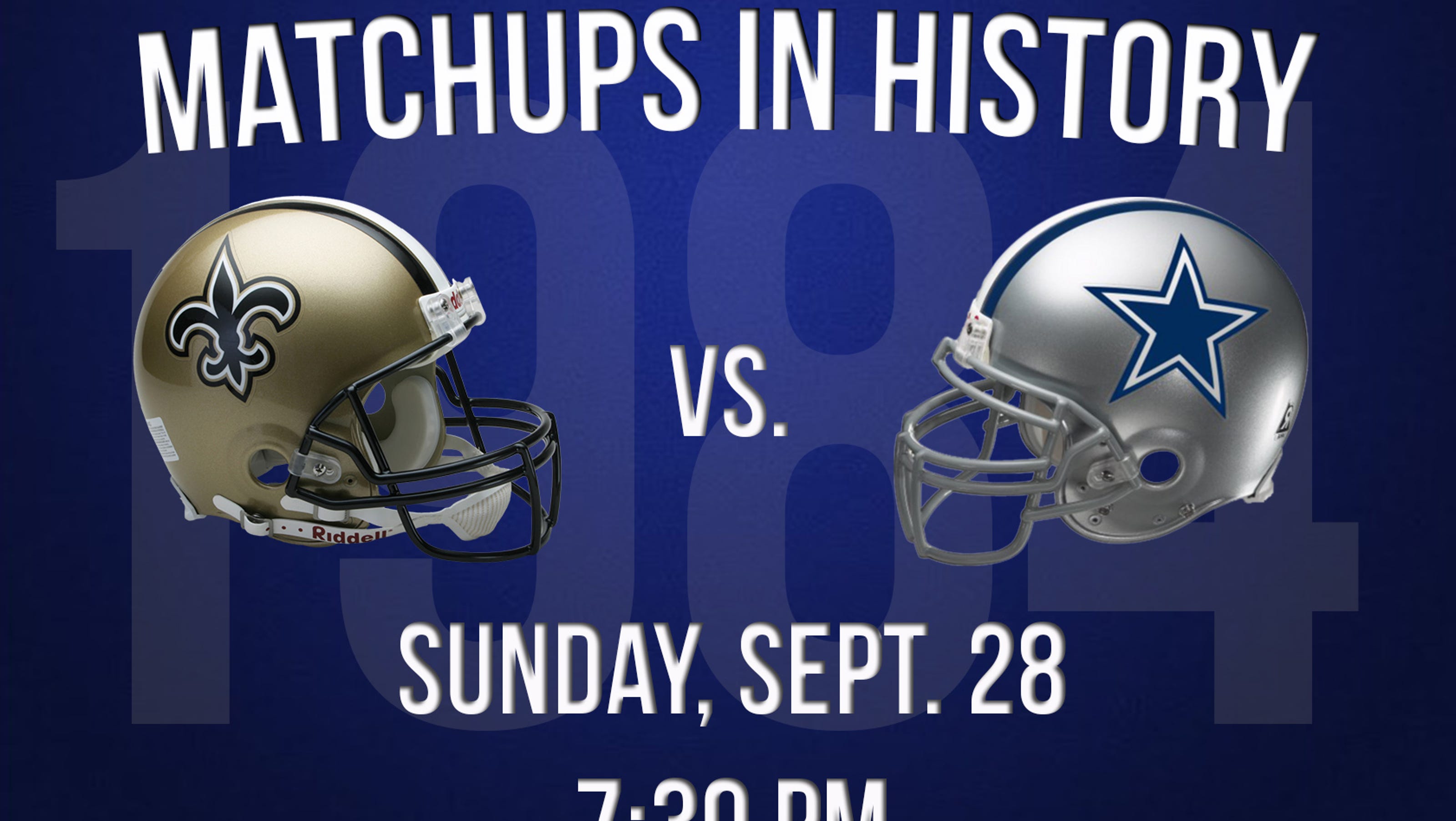 Matchups in History Cowboys vs. Saints