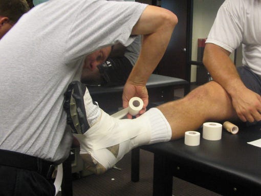 Ankle Tape Can Be Sticky Situation In College Football