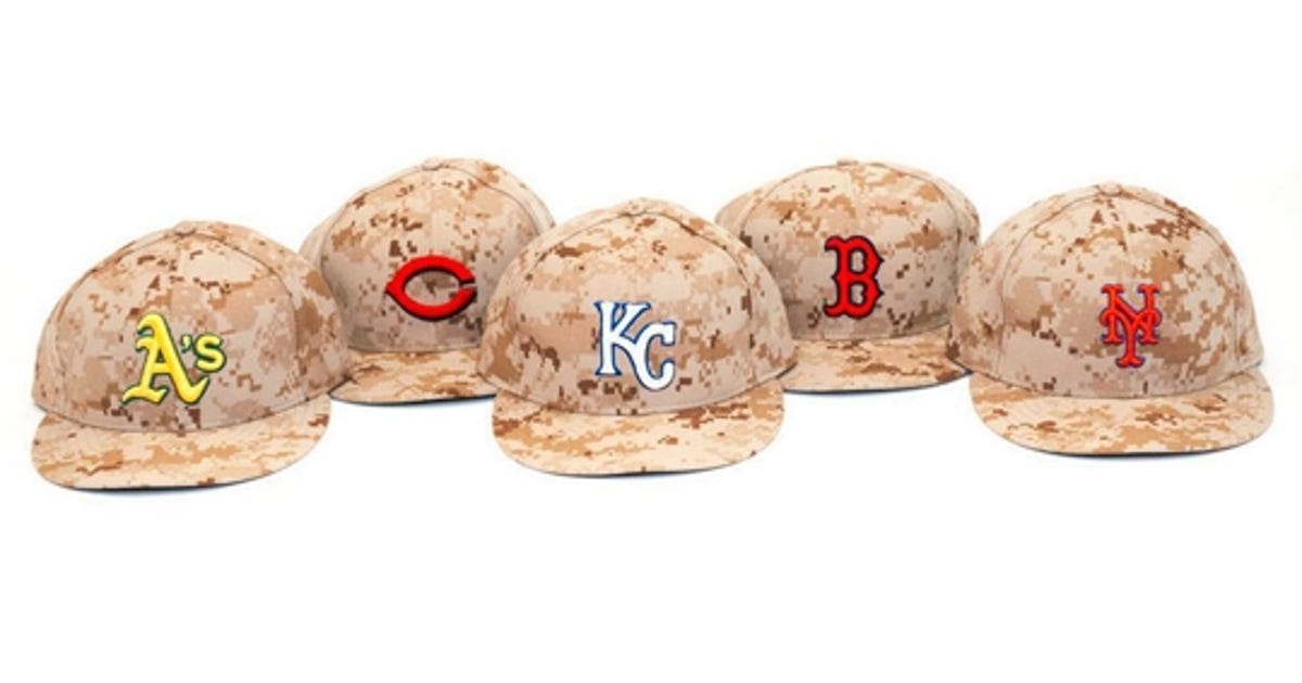MLB teams will wear camouflage hats to honor veterans on Memorial Day