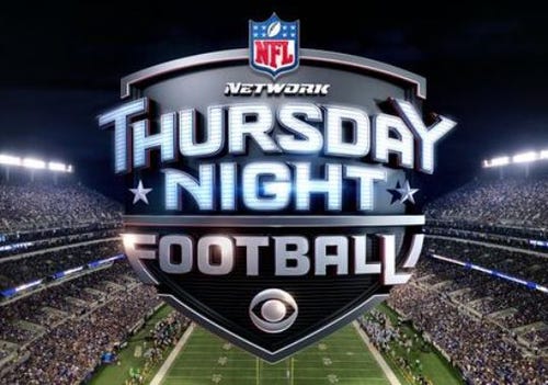 WFMY News 2/CBS To Air 8 Thursday Night NFL Football Games
