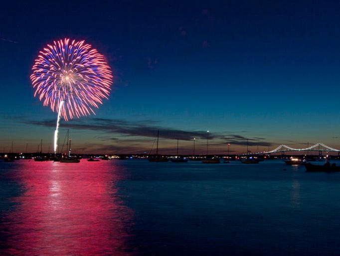 Fourth of July Firework displays in America's cities