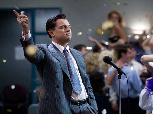 Leonardo DiCaprio is Jordan Belfort in 'The Wolf of Wall Street.'