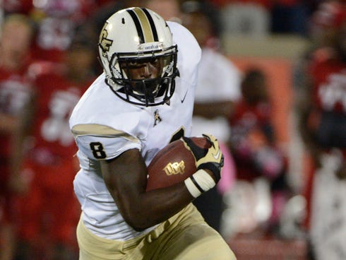 Central Florida running back Storm Johnson's big game helped the Knights topple No. 6 Louisville.