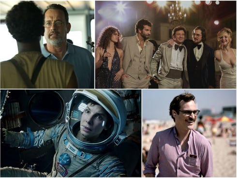 'Captain Phillips,' 'American Hustle,' 'Gravity' and 'Her' could give '12 Years a Slave' a run for its money at the 2014 Golden Globes.