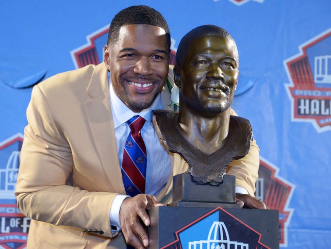 Photos Michael Strahan Inducted Into Hall Of Fame 5358