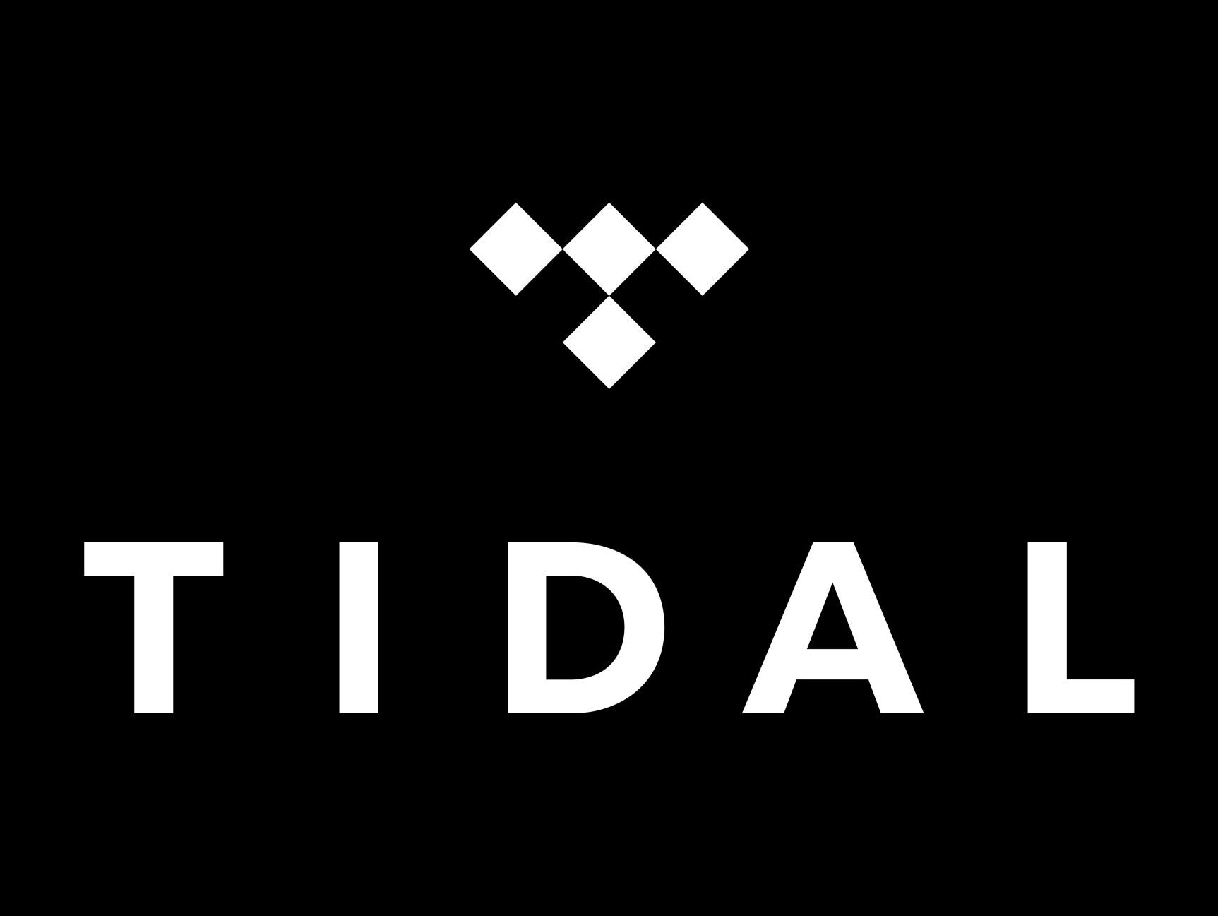 Logo for the high resolution music streaming service Tidal.