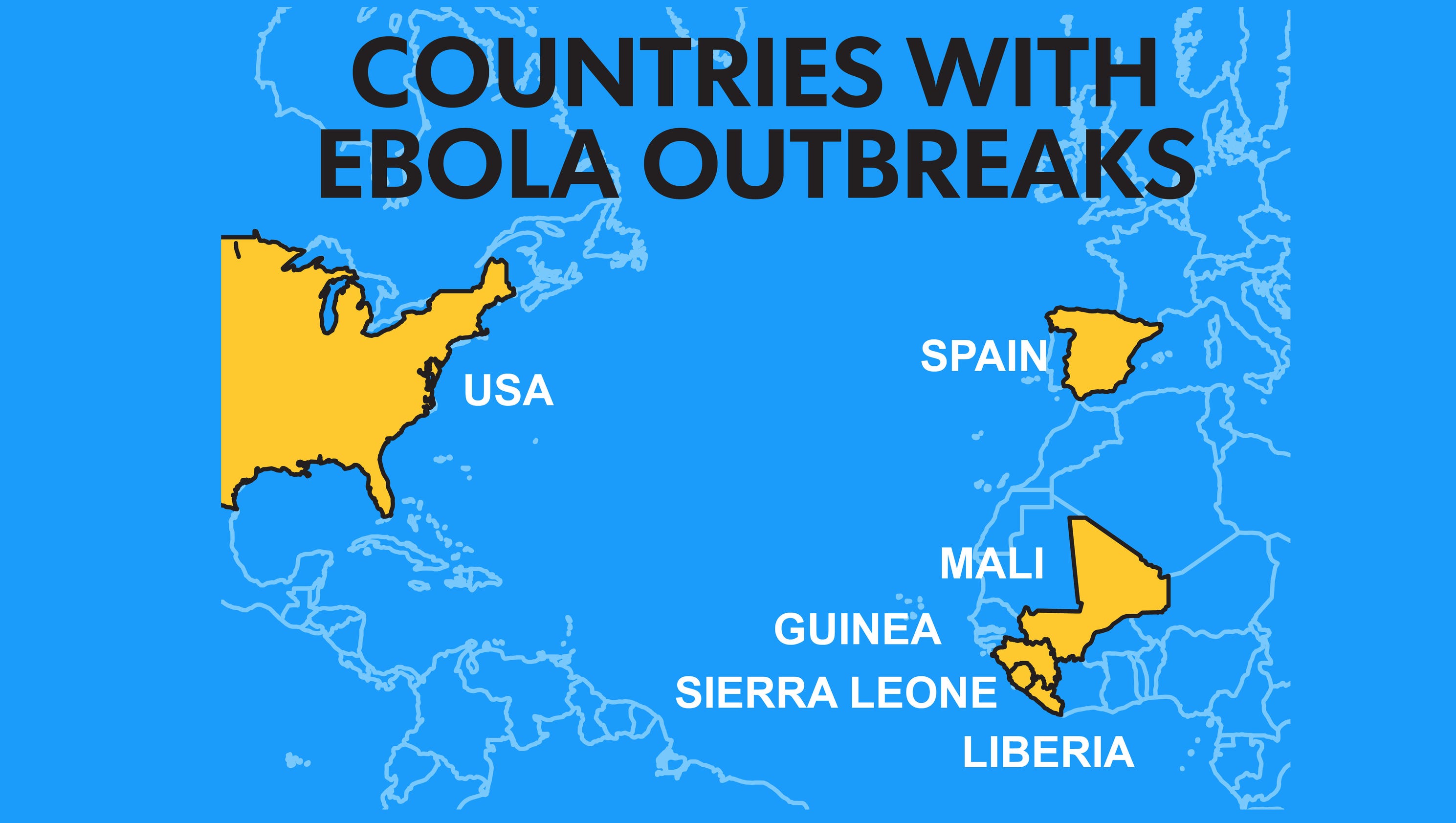 Spread Of Ebola Virus In 6 Countries 