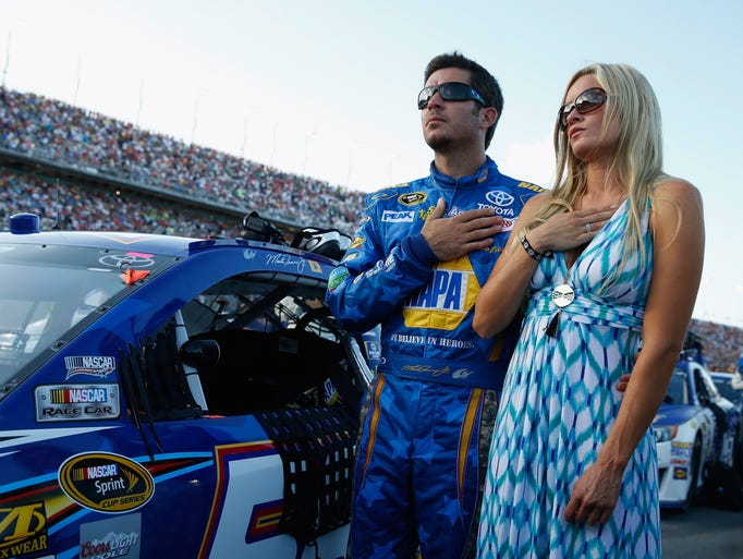 NASCAR driver Martin Truex Jr. and girlfriend Sherry Pollex