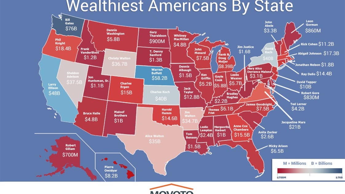 Real Estate Blog Lists Billionaires By State 1728