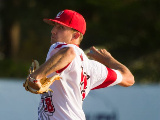 UL's Evan Guillory threw a one-hitter in Tuesday night's