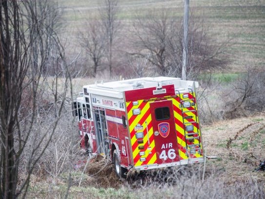 A Hanover rescue vehicle is stuck in a field near Pumping