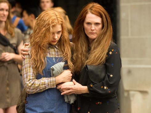 Chloe Moretz, left, and Julianne Moore star in the remake of the Stephen King classic 'Carrie.'