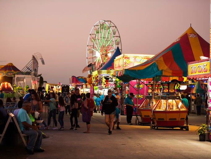 Opening night at the St. Lucie County Fair