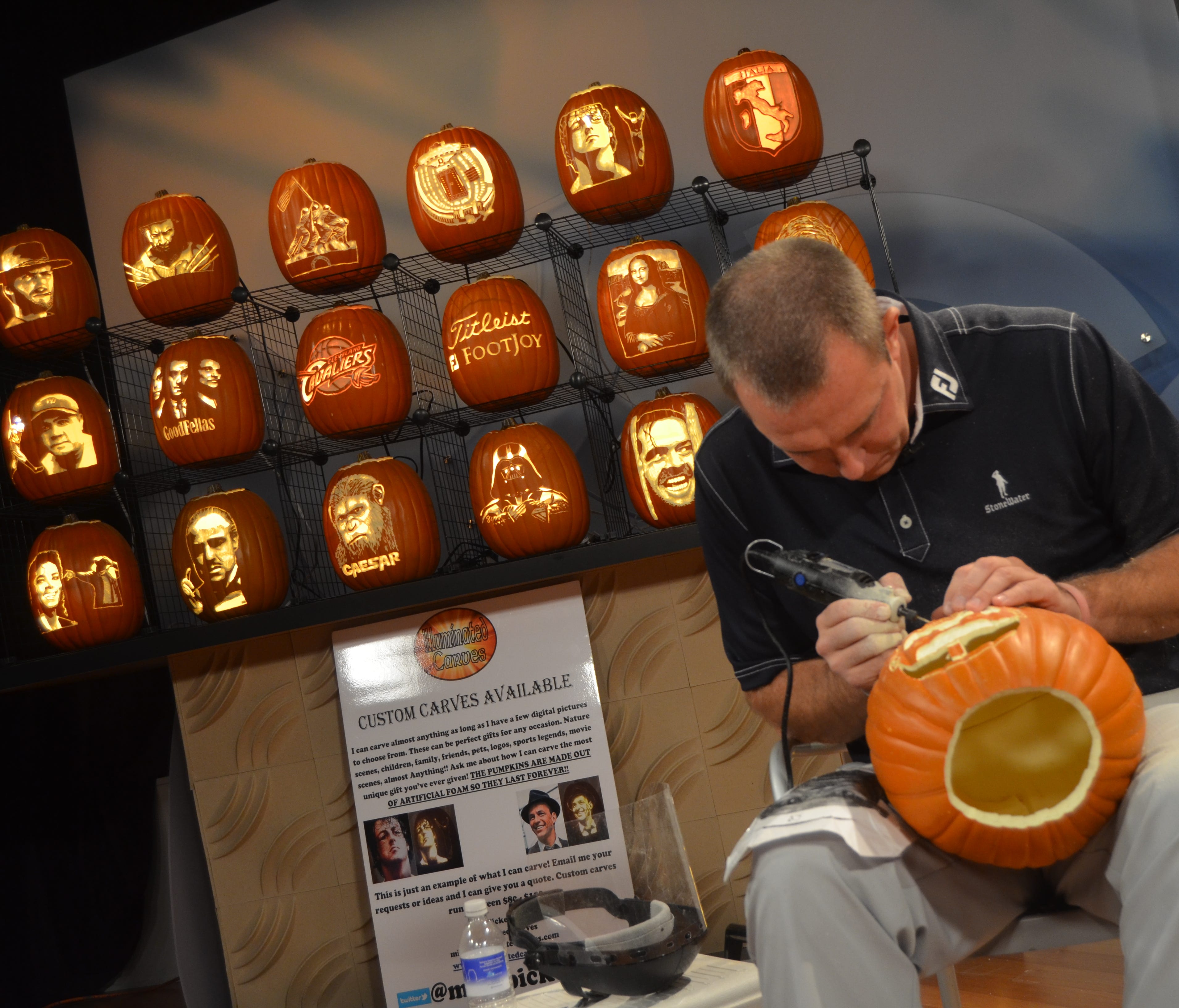 Pumpkin carver Mike Pickett talks about his amazing creations 