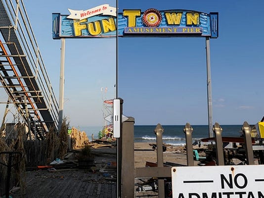 Before And After Seaside Heights Nj Boardwalk