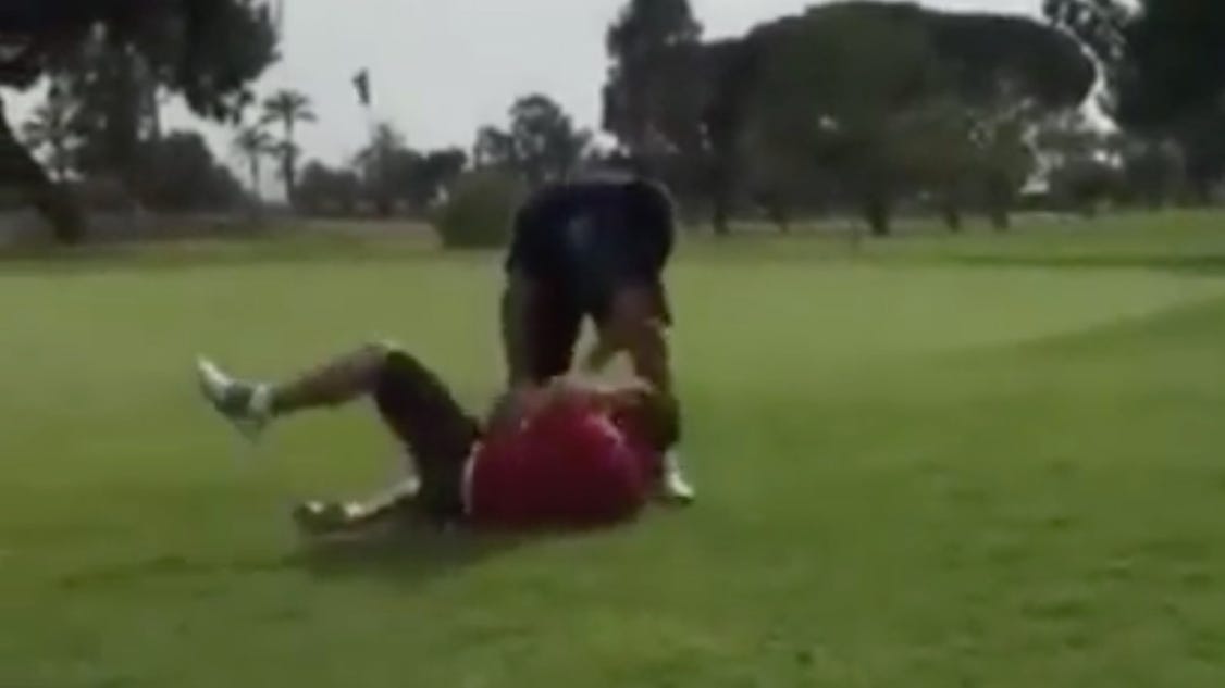 Watch two golfers get into the worst fight ever