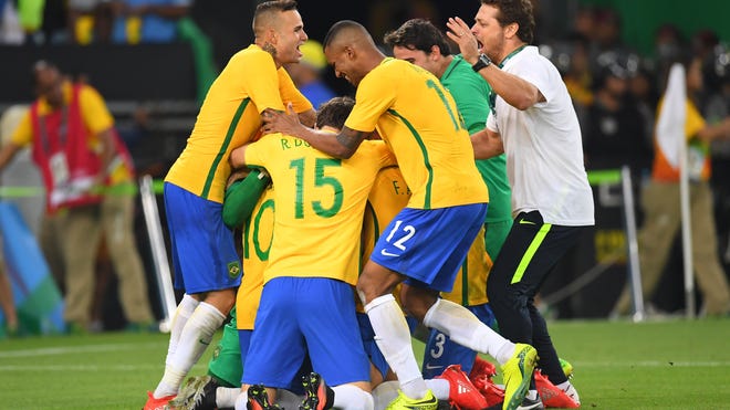 Olympic men's soccer: Neymar gives Brazil soccer gold after