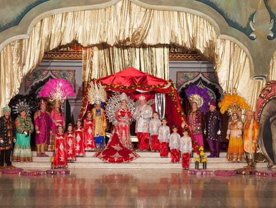 The Krewe of Galatea court dressed this year as Hindu
