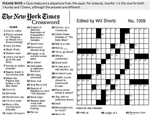 What's the deal with the crossword puzzle?