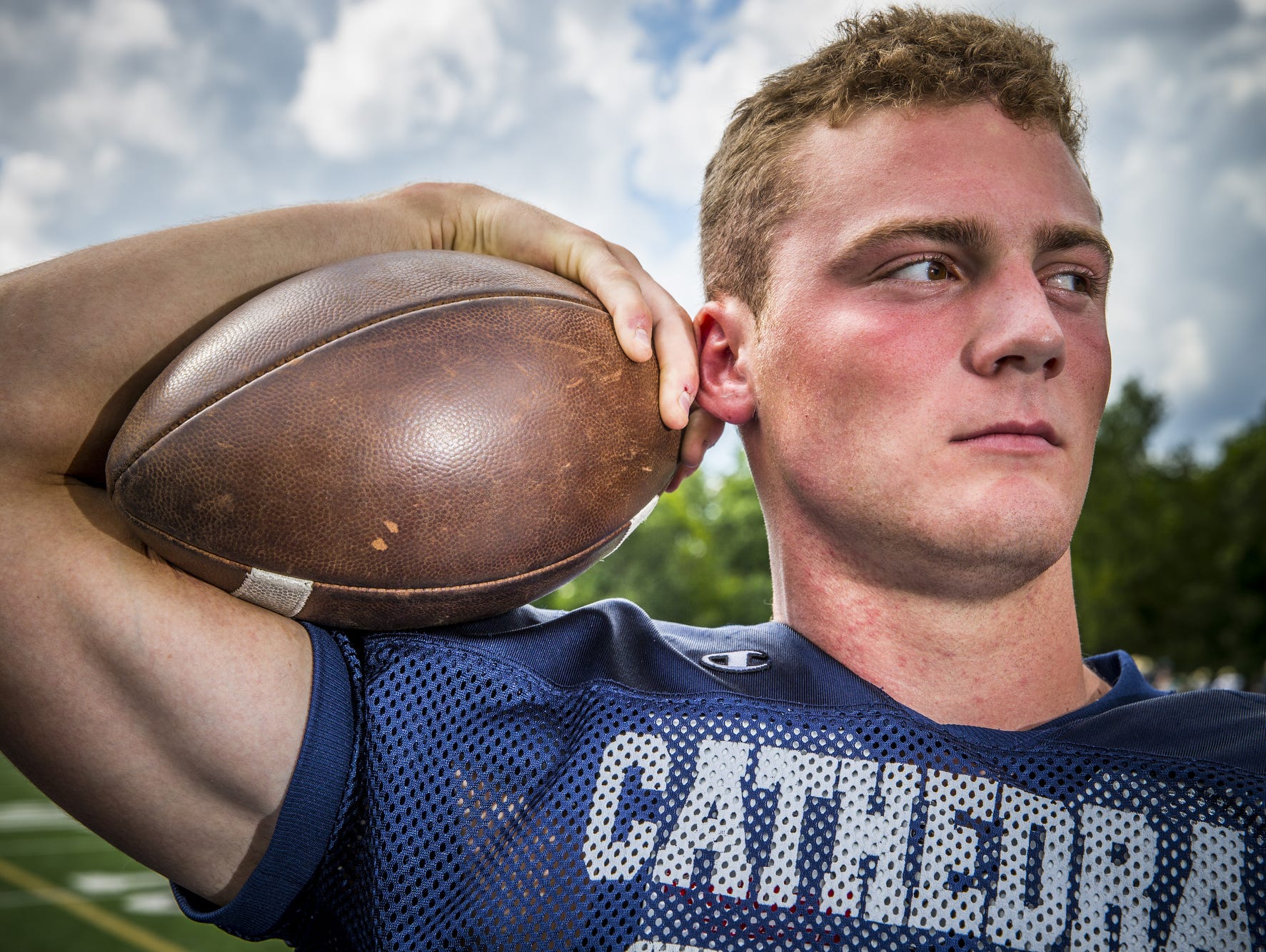 <b>Pete Werner</b>, LB, Cathedral. Portrait taken on Aug. 11, 2016. - 636069740979376870-HS-FBALL-SUPER-TEAM2-MM-006