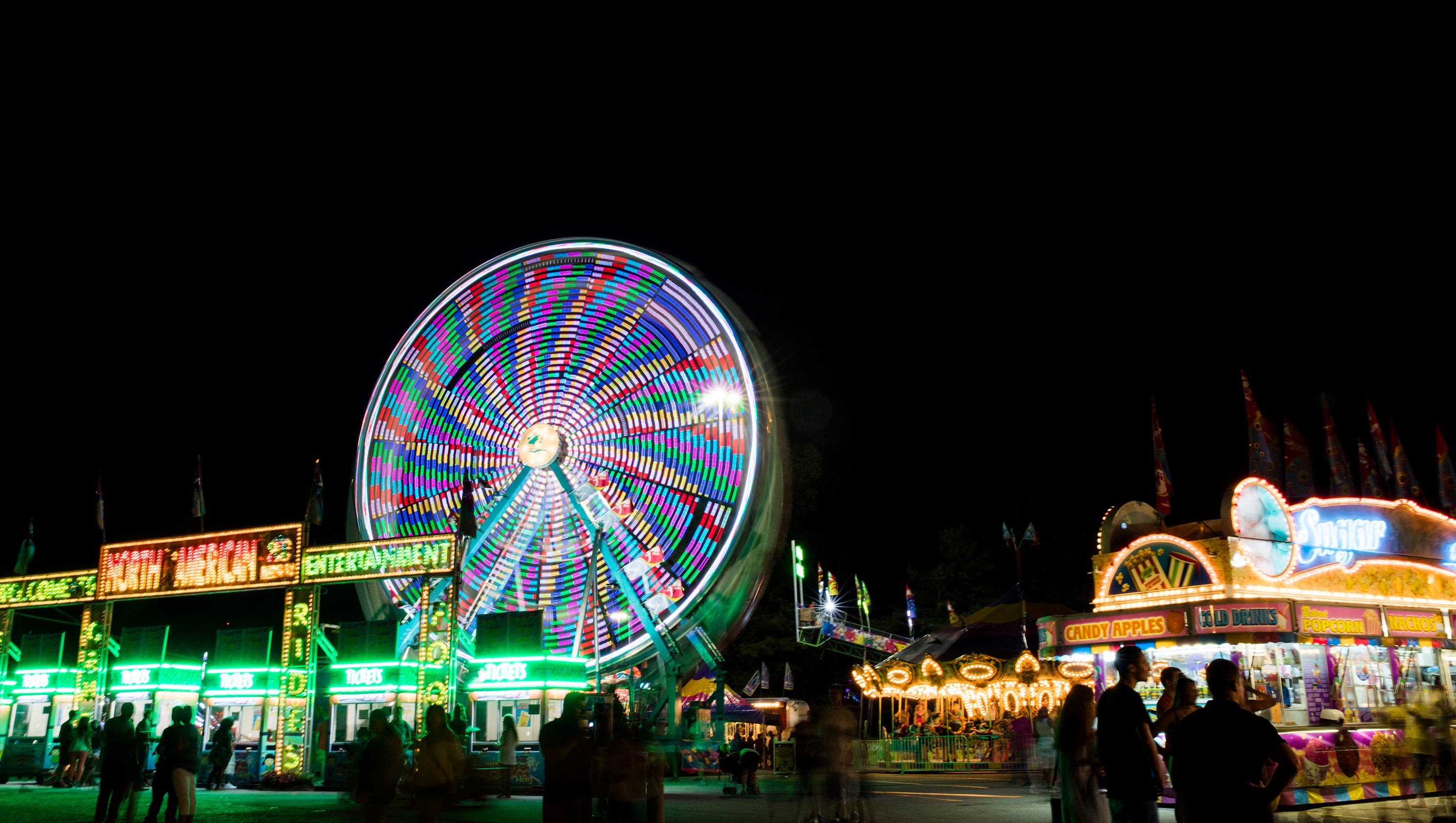 Nighttime at the Kentucky State Fair Gallery