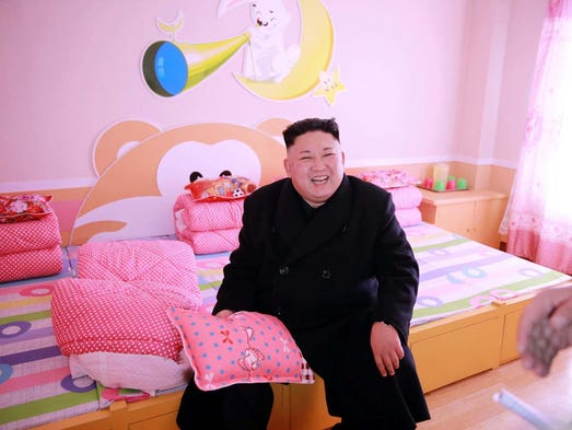 North Korean leader Kim Jong-Un visits the newly built