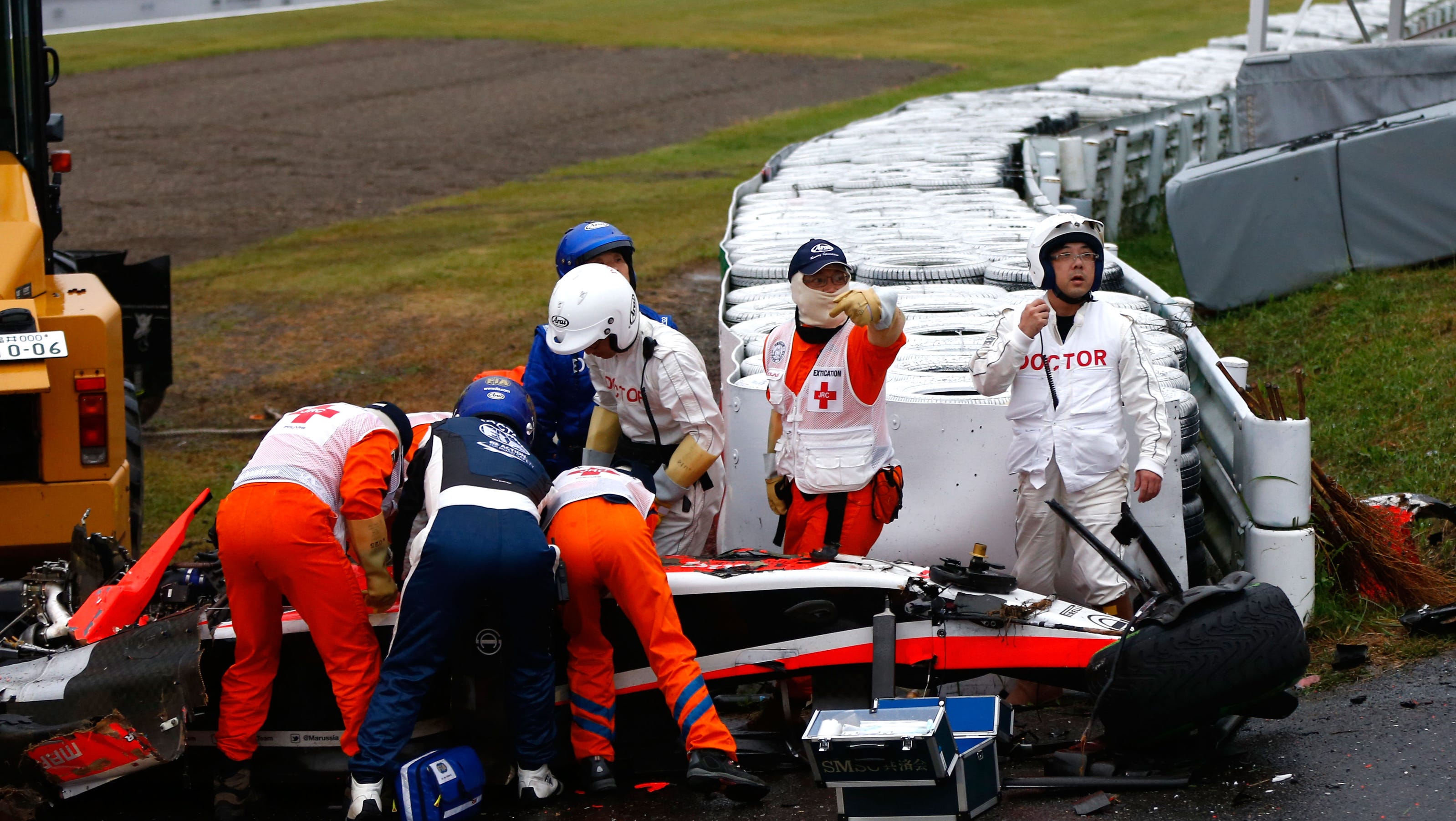 Jules Bianchi in critical condition after F1 crash