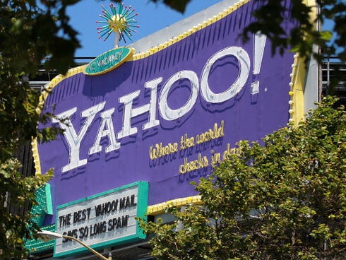 A  Yahoo billboard in San Francisco.