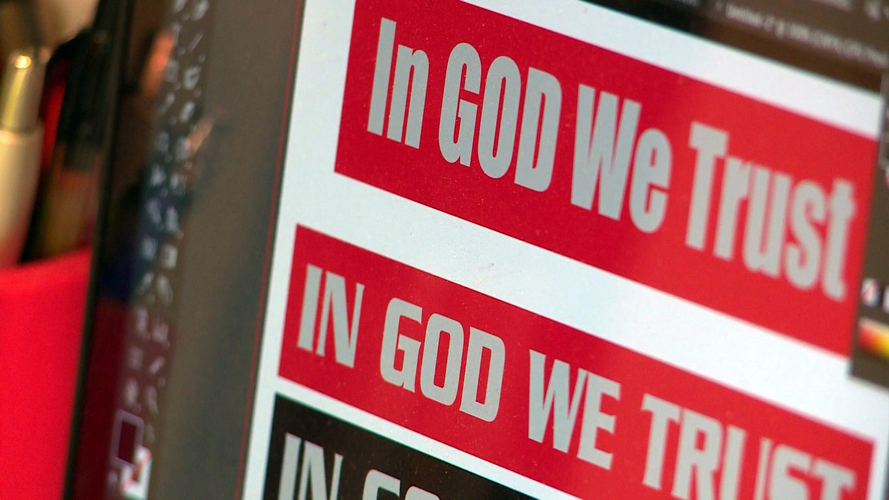 'In God We Trust' decals landing on a lot of cop cars