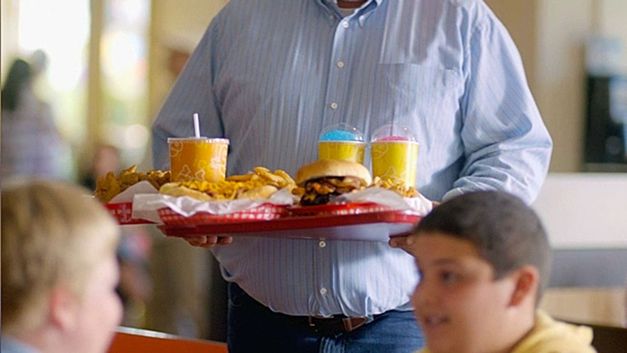 fat people eating mcdonalds