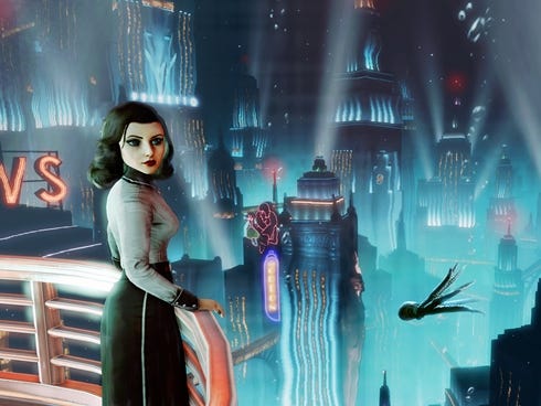 Elizabeth appears in a scene from the expansion 'BioShock Infinite: Burial At Sea.'