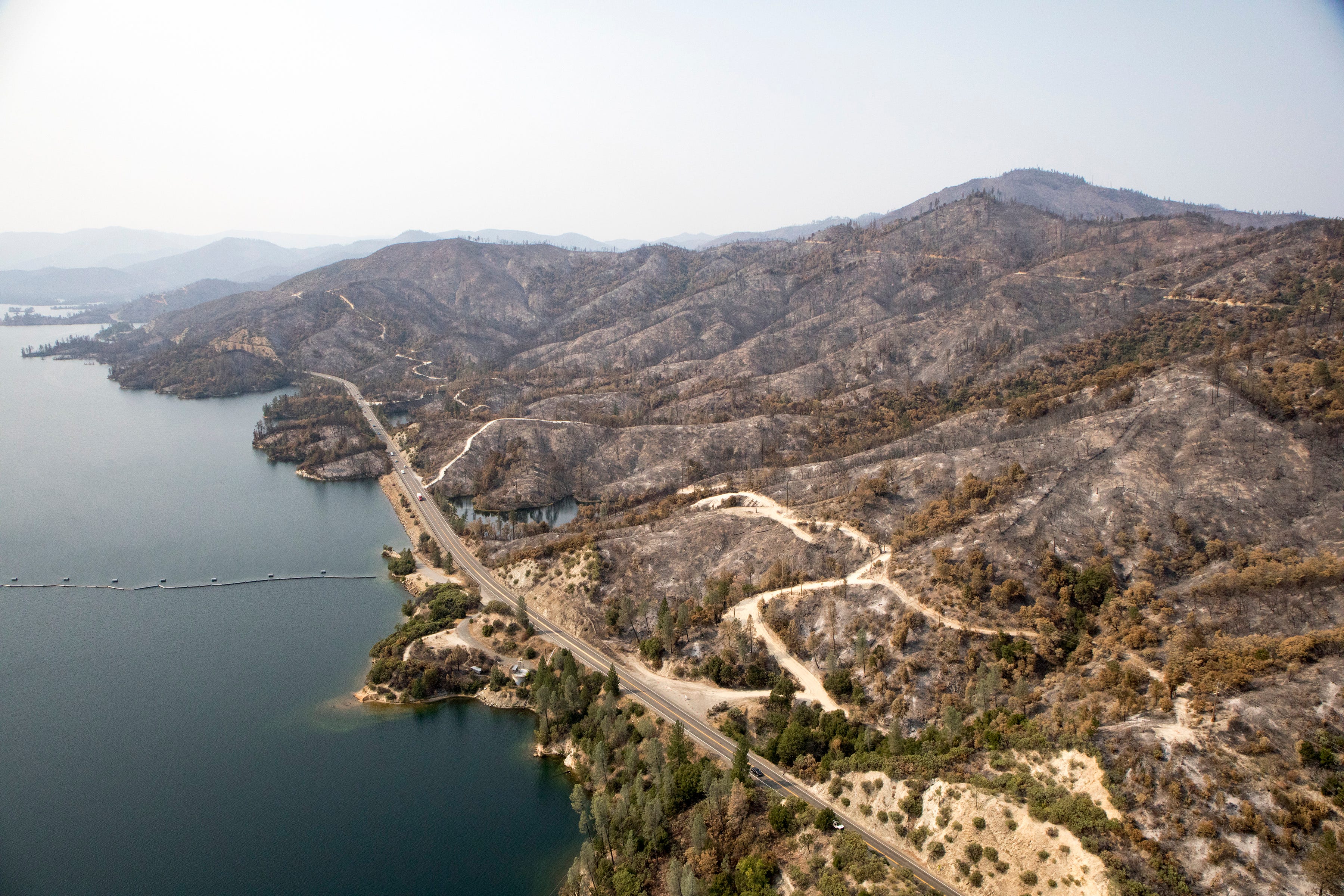 Aerial View Of California Fire Destruction Shows Extent Of Devastation