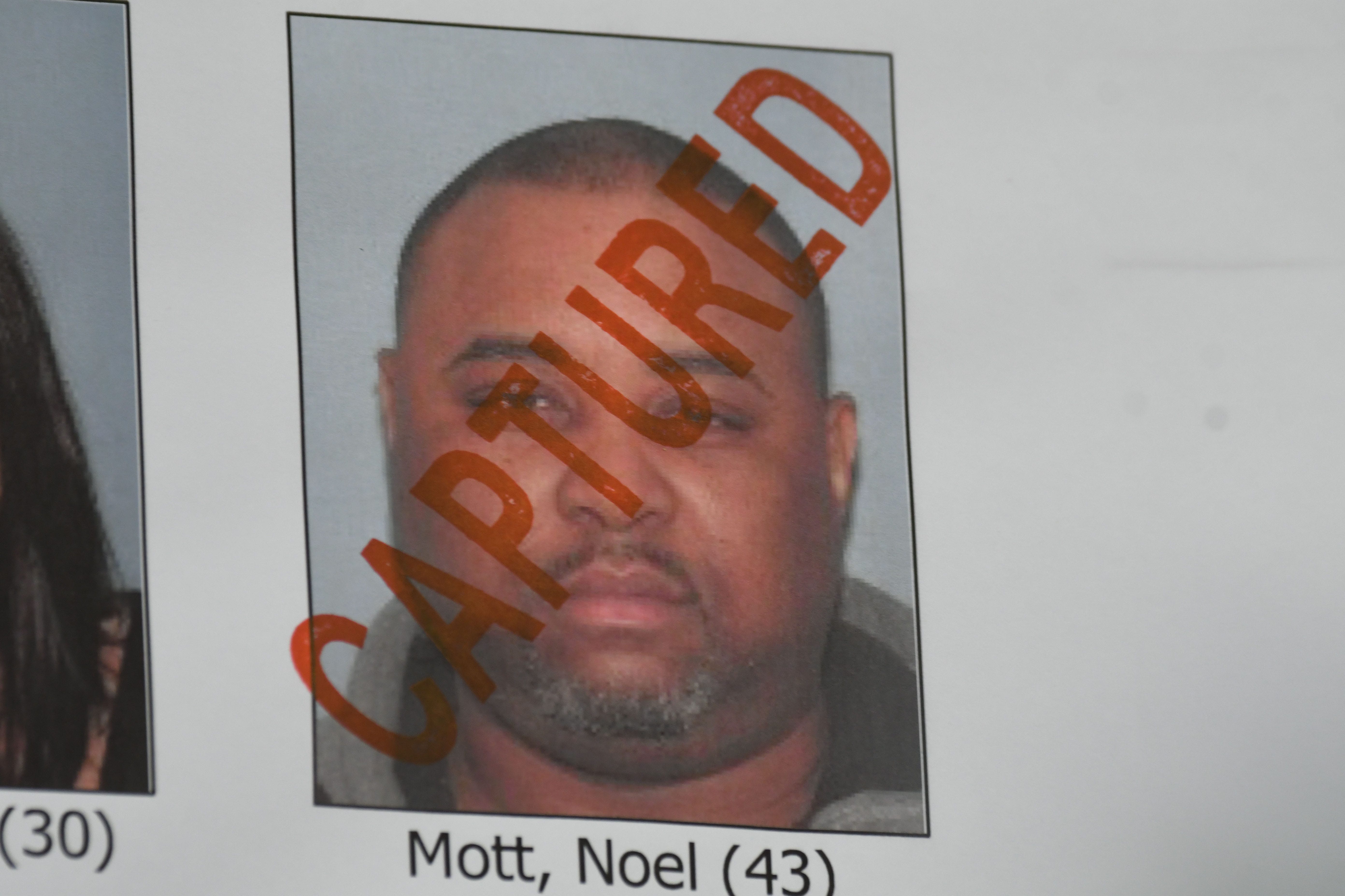 noel mott was one of the high-profile suspects captured early