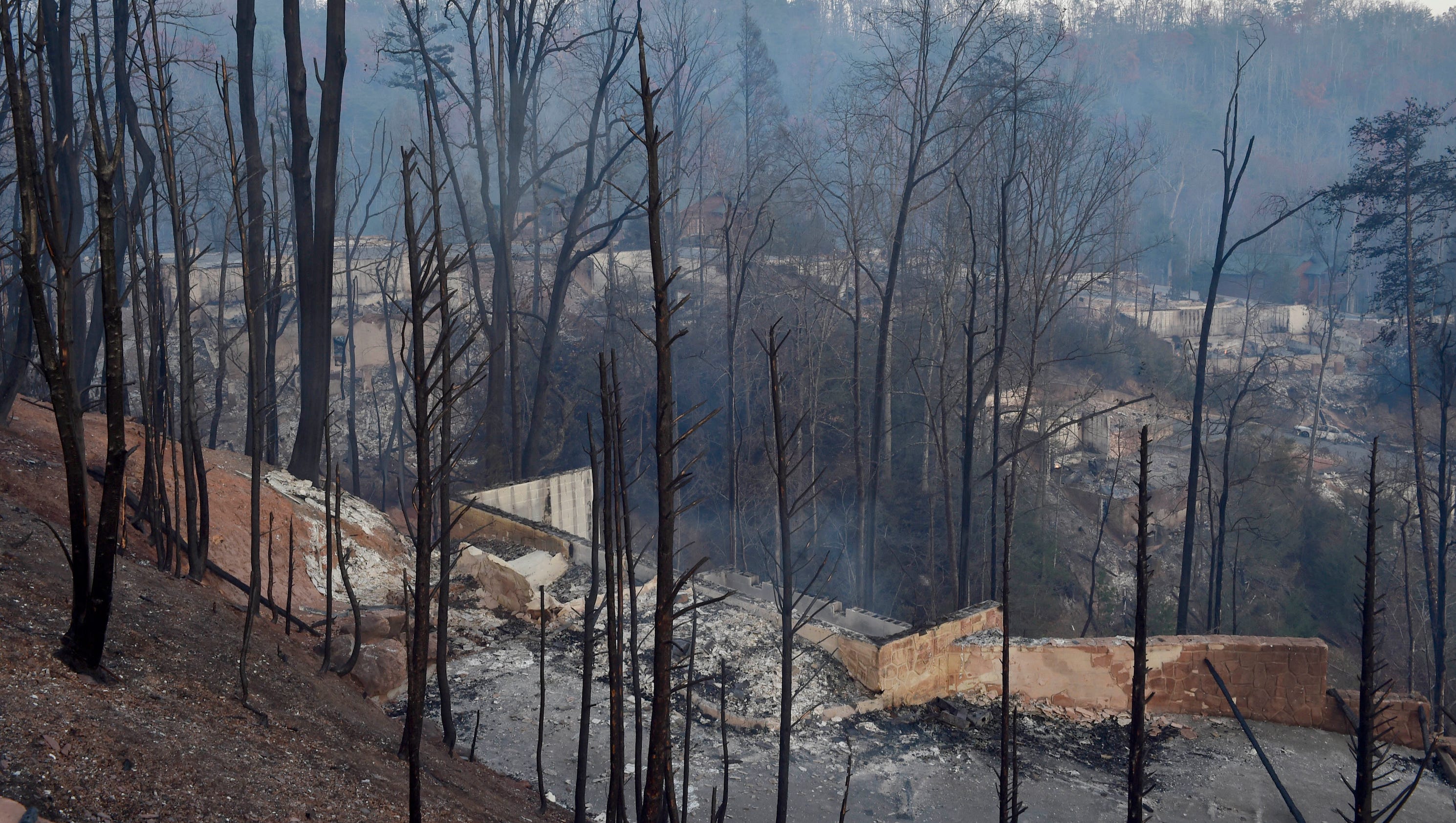 In Gatlinburg, extent of fire damage comes into grim focus