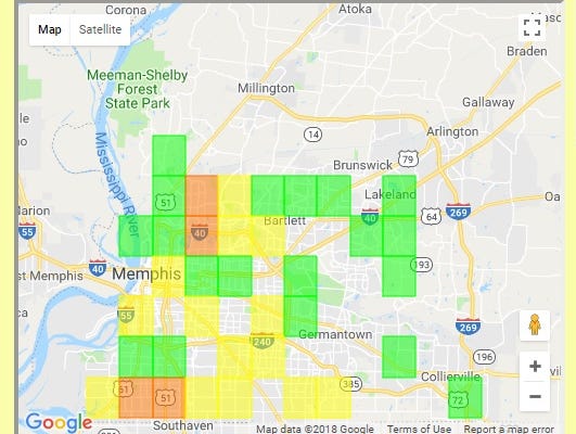 Memphis power outage: MLGW says 1,300 without power