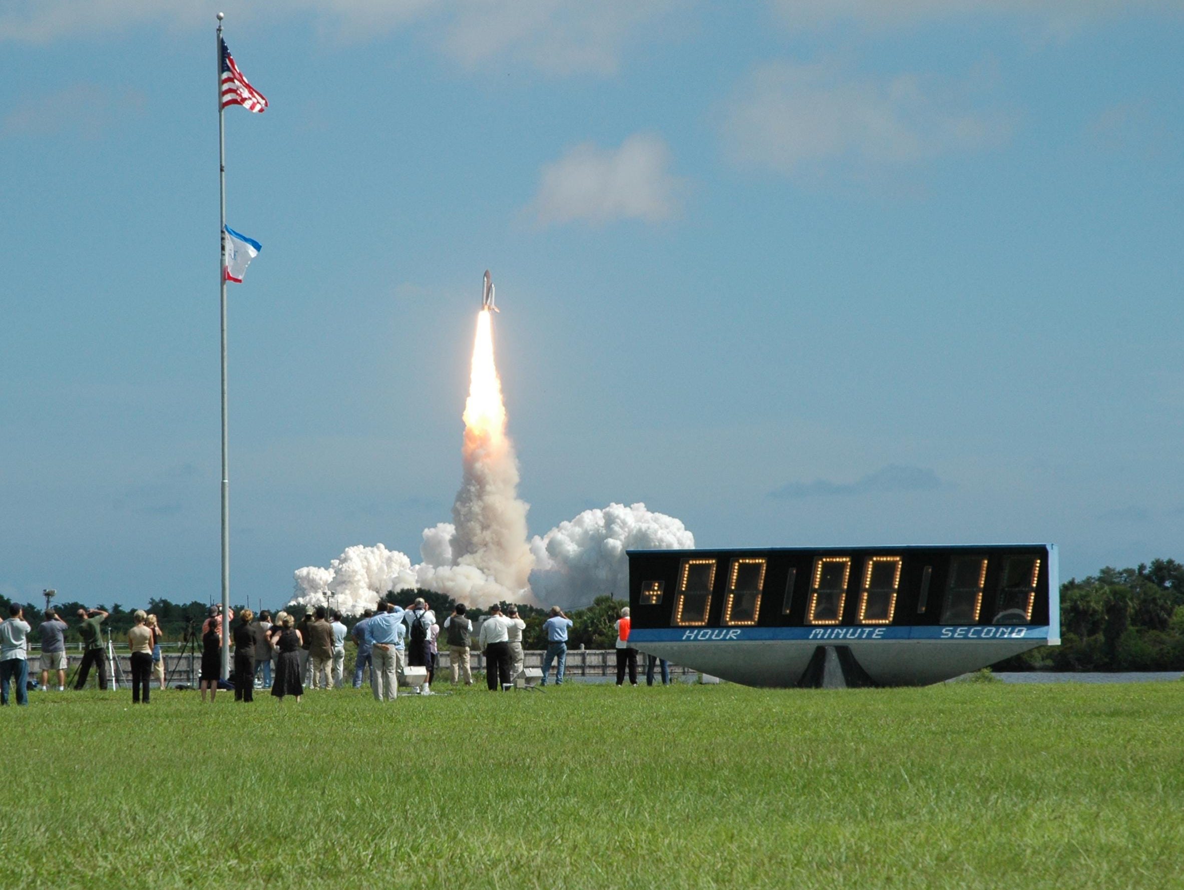 nasa space shuttle countdown clock
