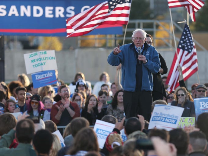 24 Photos Bernie Sanders Rally And March To The Jj Dinner 