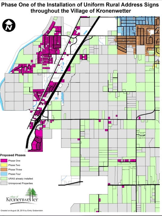 Kronenwetter to charge $25 for house numbers