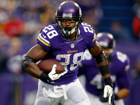 Adrian Peterson happy to trade carries for catches