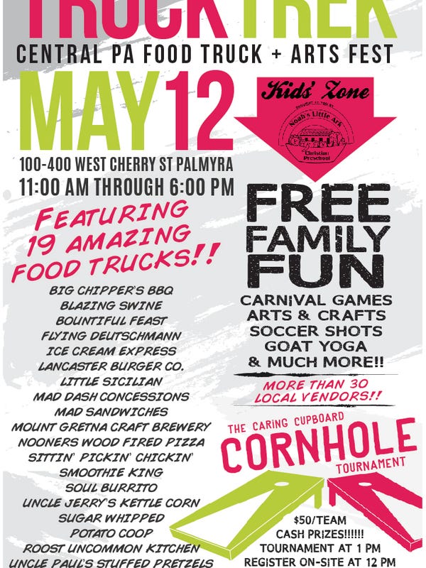 19 food trucks headed to Palmyra for TruckTrek festival on Saturday