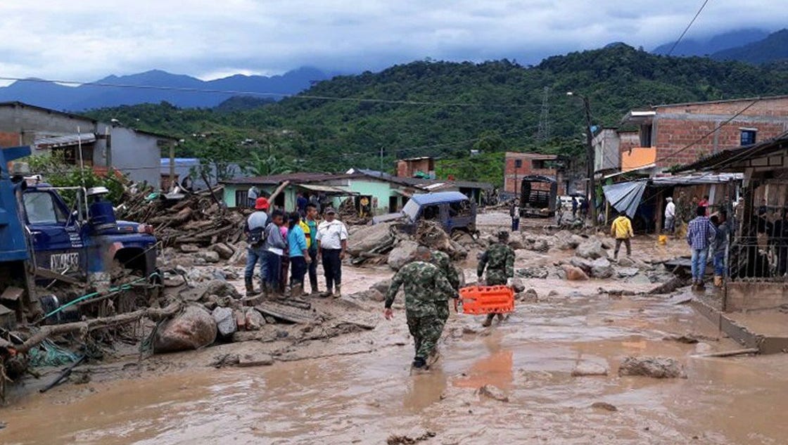 Una tragedia en Colombia , masivos deslizamientos de tierra. Send our ...