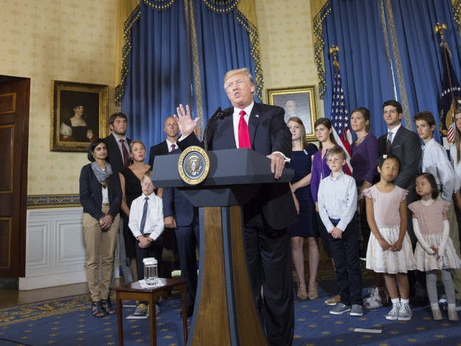 President Trump at the White House on July 24, 2017.