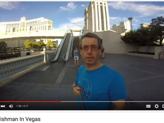 Dad Films Vegas Vacation Not Realizing Camera Was In Selfie Mode